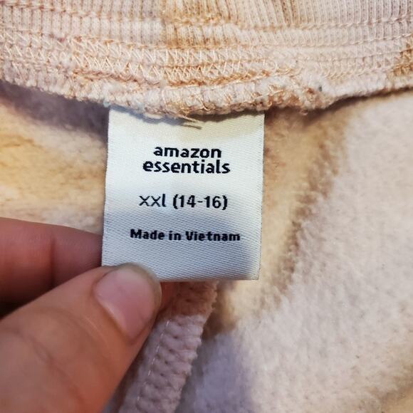 Amazon essentials xxl 14-16 girls light pink jogger sweats - Picture 4 of 6